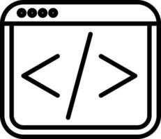 Web coding Vector Icon Design