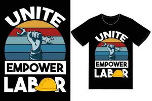 Labor Day T-shirt Design Vector. Labor Day Vector