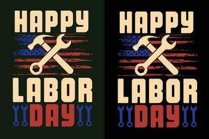 Labor Day T-shirt Design. Labor day vector