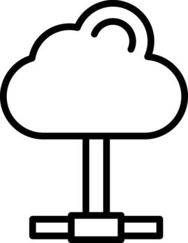 diseño de icono de vector de computación en la nube