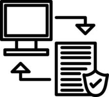 diseño de icono de vector de transferencia de datos