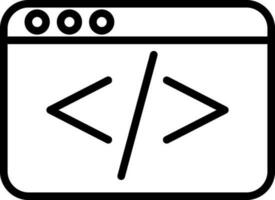 codificación vector icono diseño
