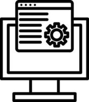 Web maintenance Vector Icon Design