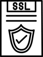 ssl vector icono diseño