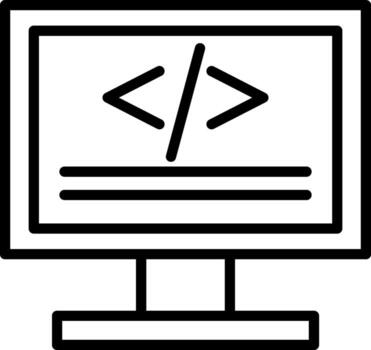 codificación vector icono diseño