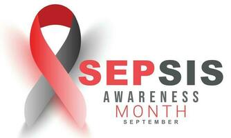 Sepsis awareness month. background, banner, card, poster, template. Vector illustration.