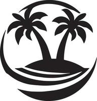 Summer Vector Design Illustration Black and white color.