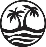 Summer Vector Design Illustration Black and white color.