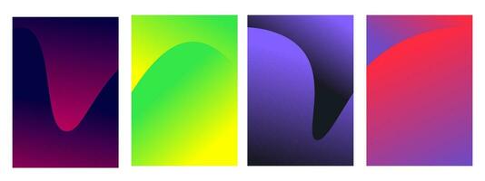 Set of gradient with beutiful gradation. Vector illustration