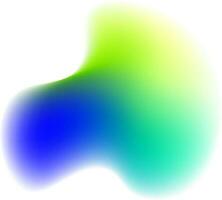 green and blue abstract gradient shape graphic vector