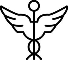 Caduceus Vector Icon Design