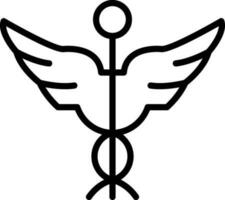 Caduceus Vector Icon Design