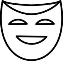 Theater masks Vector Icon Design