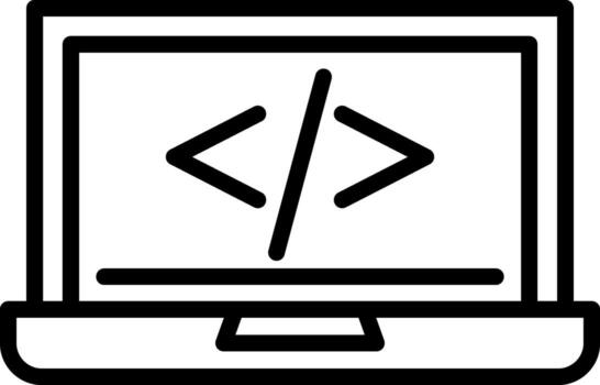 código programación vector icono diseño