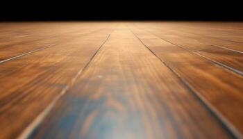rústico madera dura piso crea un resumen fondo en moderno hogar diseño generado por ai foto