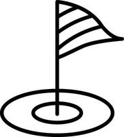 Minigolf Vector Icon Design