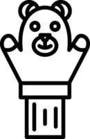Hand puppet Vector Icon Design