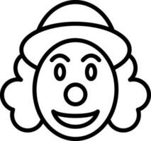 diseño de icono de vector de payaso