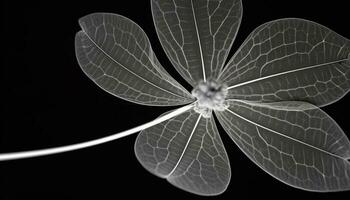 orgánico floral modelo en negro antecedentes vitrinas naturaleza elegancia generado por ai foto