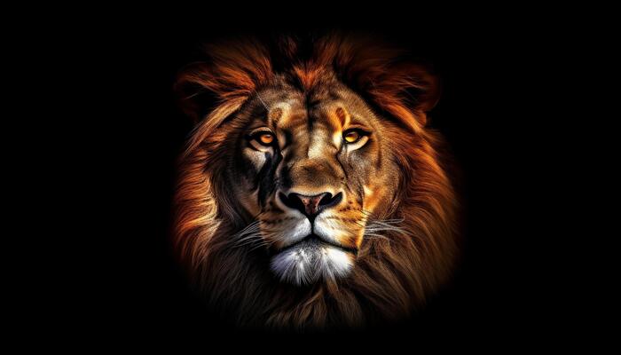 Lion Black Background Stock Photos, Images and Backgrounds for Free