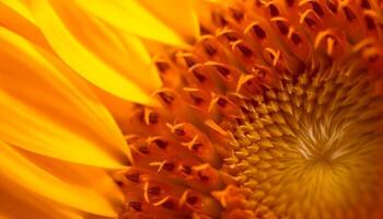 vibrante girasol florecer, un símbolo de amor en naturaleza belleza generado por ai foto