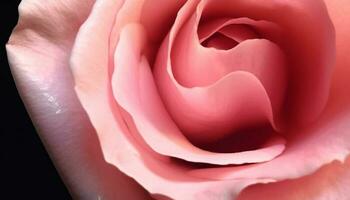 Soft pink petals symbolize love and romance in nature beauty generated by AI photo