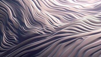Smooth satin waves in abstract pattern, a luxurious textile backdrop generated by AI photo