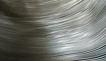 Metallic textured iron sheet heap, extreme close up, business finance industry backdrop generated by AI photo