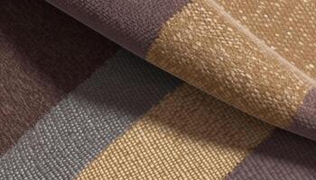 Woven wool striped textile adds elegance to modern business decor generated by AI photo