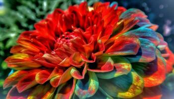 Vibrant chrysanthemum bouquet celebrates beauty in nature summer season generated by AI photo