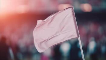 ondulación americano bandera simboliza patriotismo y celebracion de éxito generado por ai foto