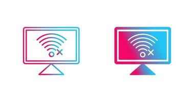 Disconnected Network Vector Icon