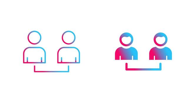 icono de vector de usuarios conectados