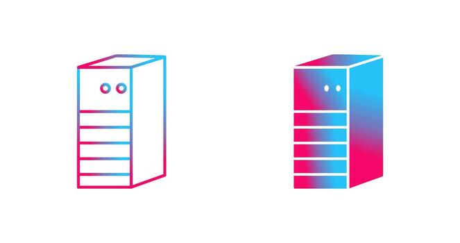 icono de vector de red de servidor