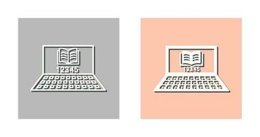 Unique Online Study Vector Icon