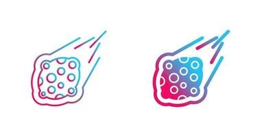 icono de vector de meteorito