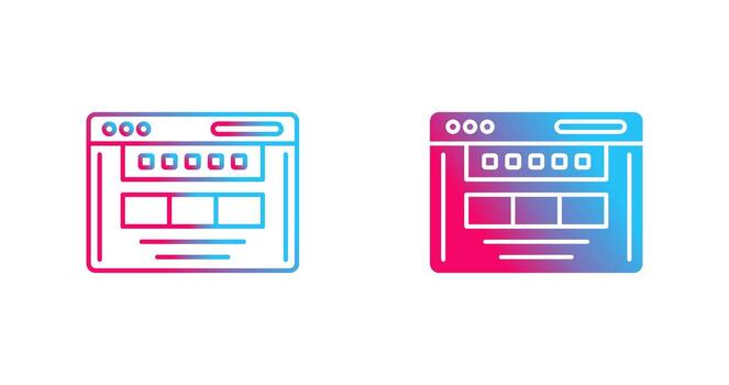 icono de vector de navegador