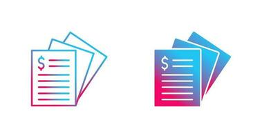 Invoice Vector Icon