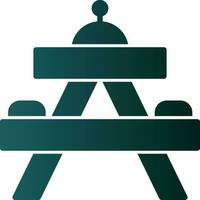 Picnic table Vector Icon Design