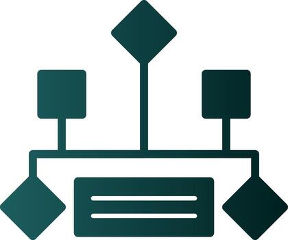 Hierarchical structure Vector Icon Design