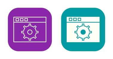 icono de vector de configuración única