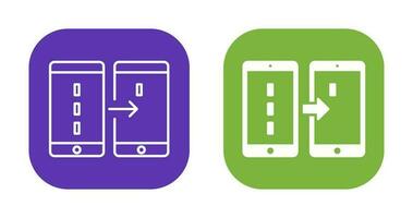 Unique Data Transfer Vector Icon