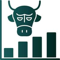 Bull market Vector Icon Design