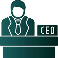 CEO vector icono diseño