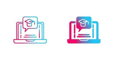 E Learning Vector Icon