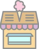 Ice cream shop Vector Icon Design