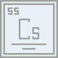 Caesium Vector Icon Design