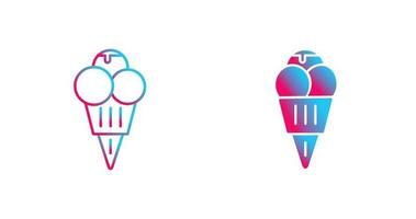 icono de vector de helado