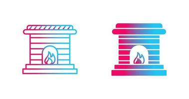 Fireplace Vector Icon