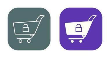 Unique Unlock Cart Vector Icon